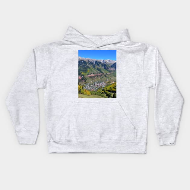 Telluride Colorado Kids Hoodie by dltphoto